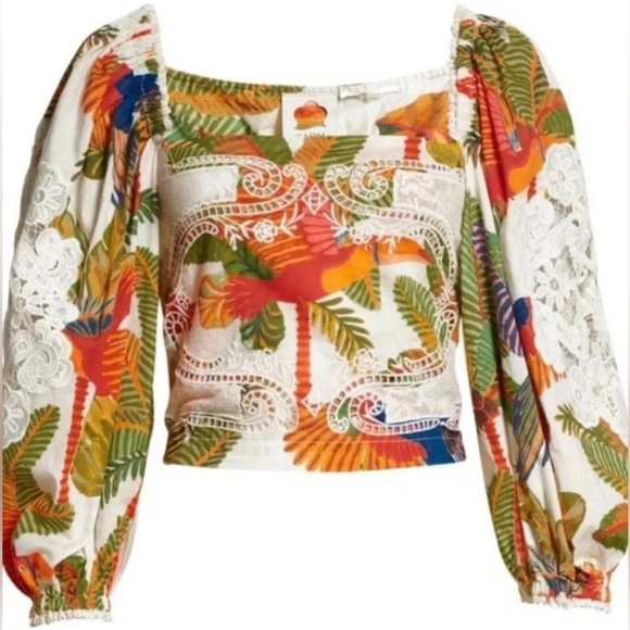 Anthropologie Farm Rio Forest Birds size Small - Picture 13 of 15